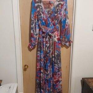 SPY ZONE EXCHANGE Floral Print Maxi Dress